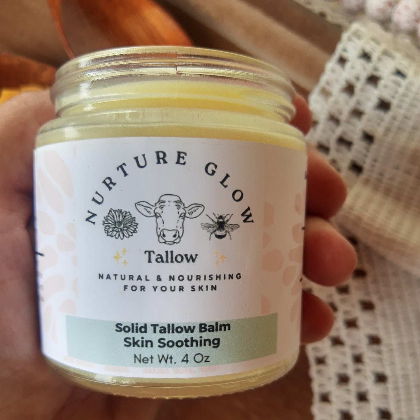 Skin Soothing Essential Oils Tallow Balm Salve