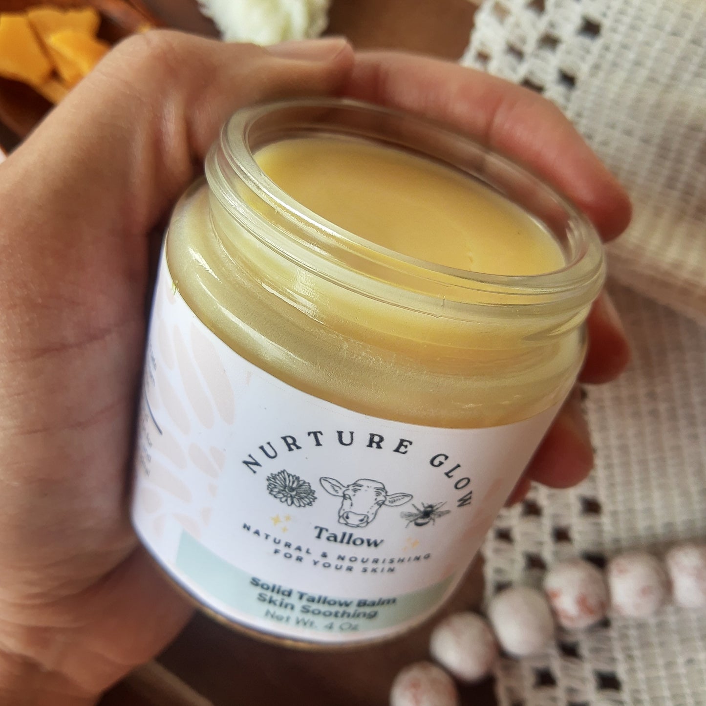 Skin Soothing Essential Oils Tallow Balm Salve